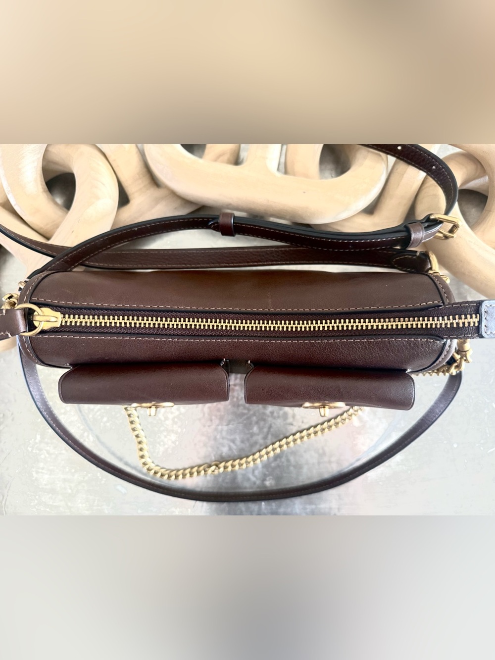 Coach Turnlock Waverly Shoulder Bag – Maple/Brass – NWT - Picture 2 of 10